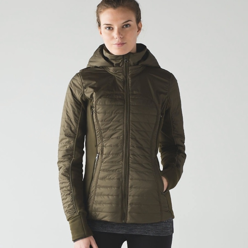 lululemon First Mile Jacket in Military Green
